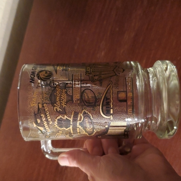 Vintage VTG Las Vegas strip glass stein mug - Picture 4 of 12
